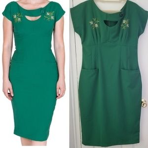 Tatyana Green Pencil Wiggle Dress XXL
